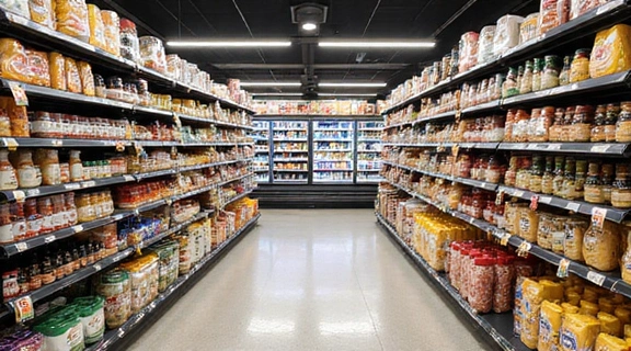 Grocery store aisle